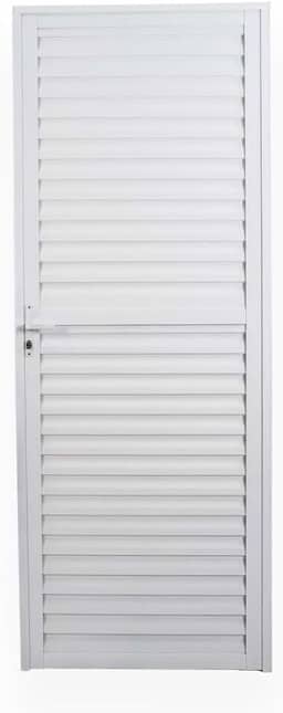 Porta de Alumínio Laminada 210x80cm Soft Plus MGM Branco