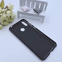 Kit Capa E Pel�cula Para Motorola Moto One Vision Com Tela De 6.3Polegadas Capinha Transparente Clear Ultra Fina e Pel�cula De Vidro Temperado - Danet (Preto fum�)