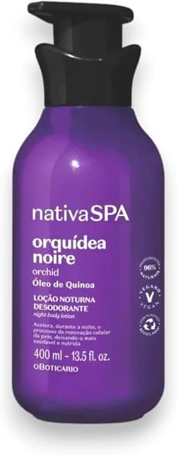 Loção Hidratante Nativa Spa Noturna Orquídea Noire Desod. Corporal 400ml