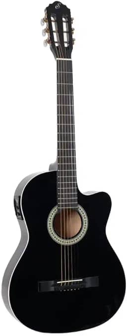 Violão Eletroacústico Flat Cutaway Nylon NF-14 Preto