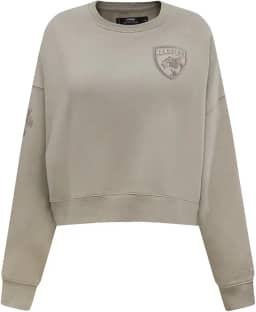 Moletom feminino NHL neutro escovado nas costas felpudas com gola redonda