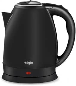 Chaleira Elétrica Elgin Inox Preta - Jarra sem Fio Desligamento Automático 220v