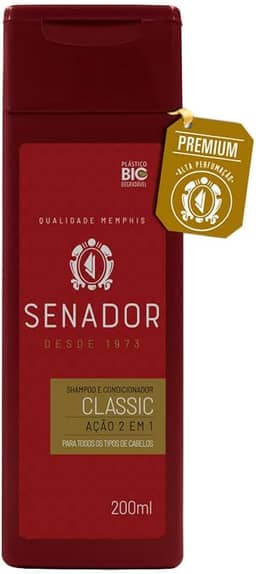 Memphis Shampoo E Condicionador 2 Em 1 Senador Classic De 200Ml