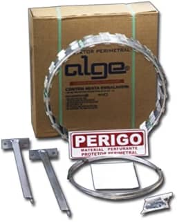 Kit Protetor Perimetral 30cm Inoxidável Cerca Concertina Ouriço 10 Metros