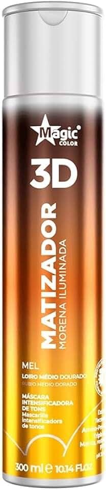 Magic Color Gloss Matizador 3D Morena Iluminada Mel – Efeito Loiro Claro Dourado