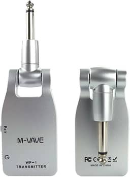 M-VAVE VEDO Sistema Sem Fio Profissional 2.4GHz para Guitarra e Baixo - Transmissão Digital 24bit/48KHz, Baixa Latência (<12ms), Alcance de 30m Bateria Recarregável 7.5h Compatível com Amplificadores
