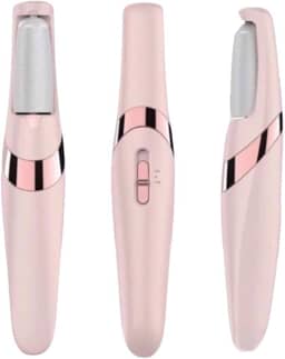 Lixa de Pe Eletrica com Bateria Recarregavel e Controle de Velocidades Removedor de Calos para Pés Recarregável Com Lixa Extra Portatil Spa dos Pes Raspador de Pes (Rosa)