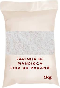 Farinha de Mandioca Fina do Paraná, Branca, 1kg