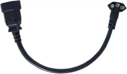 Adaptador Para Tomada 90 Graus 20a Macho 20a Fêmea 3p 25 Cm