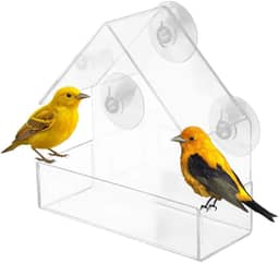 Casa Para Pássaros Livres Para Colocar Na Janela Alimentador de Passarinho