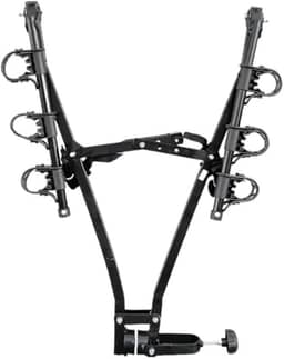 TRUE LOCK Suporte Transbike para 3 Bicicletas, Engate Reboque Universal, Preto, Aço Resistente, Sistema de Fixação Segura