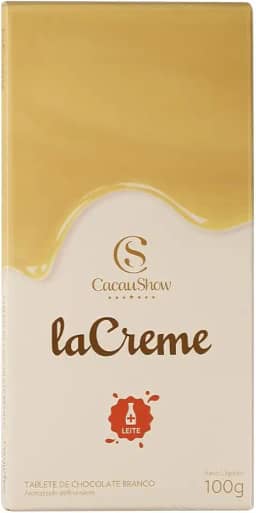 Tablete Lacreme Branco 100G Cacau Show