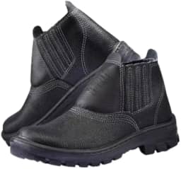 Bota Botina Epi Calçado Unissex Couro Segurança P/trabalho Monodensidade CA (33)