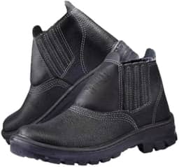 Bota Botina Epi Calçado Unissex Couro Segurança P/trabalho Monodensidade CA (41)