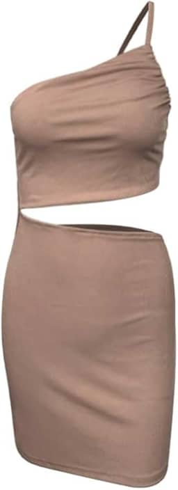 Mini vestido colado ao corpo, sexy, cor lisa, costas nuas, tomara que caia