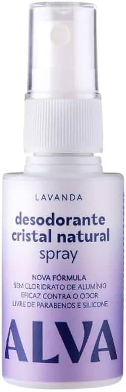 Alva Desodorante Spray Cristal Natural Lavanda Vegano 30ml