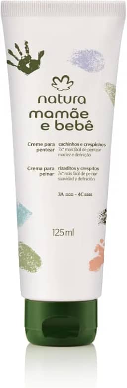 Creme para Pentear Mamãe e Bebê Cachinhos e Crespinhos NATURA MAMAE E BEBÊ