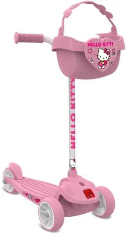 Patinete Skatenet Hello Kitty Rosa Bandeirante