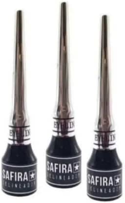 Delineador Líquido Safira 3.5ml – Alta Pigmentação, Secagem Rápida, Traço Fino e Preciso, Longa Duração