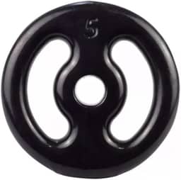 Anilha 05 Kg Emborrachada Cor Preta