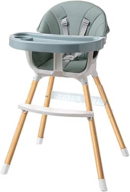 Cadeira de Refeição Alimentação para Bebê até 15kg e Altura Ajustável Premium Multmaxx (Verde)