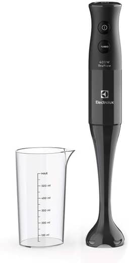 Mixer de mão Electrolux Preto 400W com Tecnologia TruFlow 1 velocidade função turbo EIB05 220V