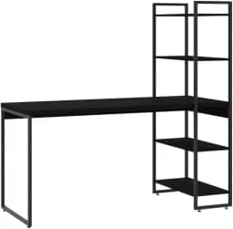 Compace Desing, Escrivaninha com Estante Alta 4 Prateleiras 1,50m Dynamica