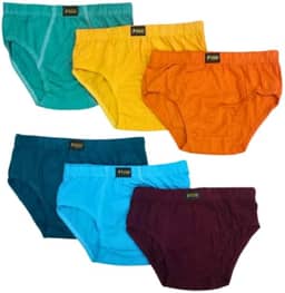 Cueca Infantil Slip 100% Algodão com Forro Antialérgica Cores Lisas Confortável