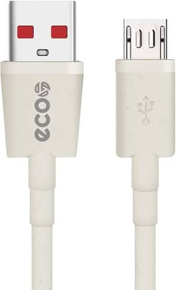 GreenEco Cabo USB para Micro USB V8 de 1M com Proteção Contra Sobretensão (Fibra de Trigo + PVC Reforçado Linha Ecológica da Gshield)