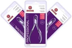 Kit Com 3 Alicate De Cutícula Mundial 777 Inox Moderno Aço Inoxidável Prata