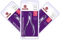 Kit Com 3 Alicate De Cutícula Mundial 777 Inox Moderno Aço Inoxidável Prata