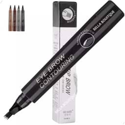 Caneta Para Sobrancelha Fio A Fio Cor Preto Para Maquiagem Microblading Tatoo Cor 5 Preto