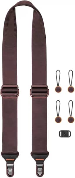 Peak Design Alça deslizante para câmera, Eclipse, configurável como uma tira de pescoço ou ombro, liberação rápida e conexão, lateral lisa e aderente, alças de câmera para fotógrafos, capacidade de 90