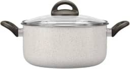 Brinox - Caçarola com Tampa 22Cm 3,5L Ceramic Life Suprema - Vanilla