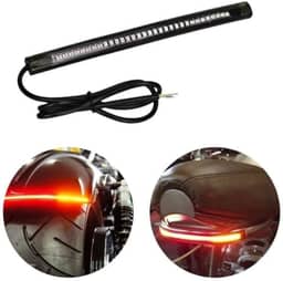 Luz LED Universal para Moto, 3 Funções: Lanterna Traseira, Luz de Freio e Sinalização (Vermelho/Laranja | Esquerdo/Direito)