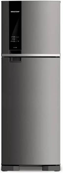 Geladeira Brastemp Frost Free Duplex 375 litros cor Inox com Espaço Adapt - BRM45JK 220V