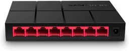 Mercusys MS108G, switch de desktop, 8 * portas LAN Gigabit 10/100 / 1000Mbps, 2 anos de garantia, cor preta
