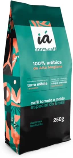 iá Café Especial Torrado e Moído 250g | Puro 100% Arábica da Alta Mogiana | Notas Chocolate Castanhas Caramelo | Corpo Cremoso
