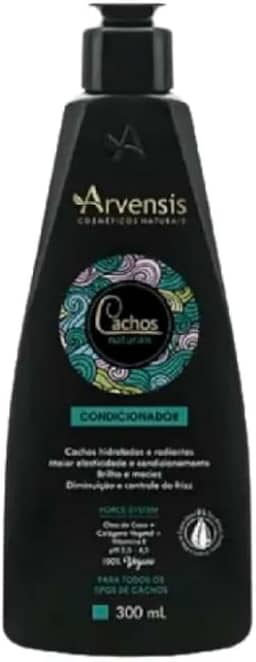 Arvensis – Condicionador Cachos Naturais 300ml | Hidratação, Definição, Brilho, Fórmula Vegana, Para Cachos