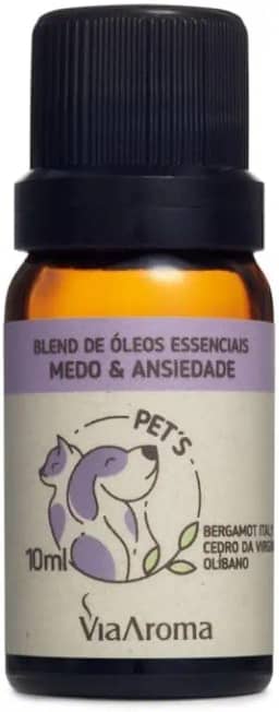 Blend de Óleos Essenciais Pets Medo e Ansiedade Via Aroma - 10ml