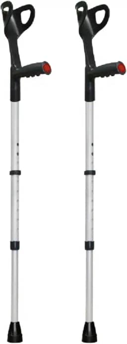 Muleta Canadense Ortopédica De Alumínio Regulável Idoso 120kg Par Take Care (REGULÁVEL, PRETO) 2.0 unidade