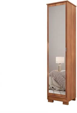 Sapateira Armario Organizador Lia com Espelho e Prateleira Cinamomo