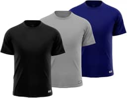 Kit 3 Camiseta Masculina Lisa Proteção UV +50 Segunda Pele Térmica MXC BRASIL
