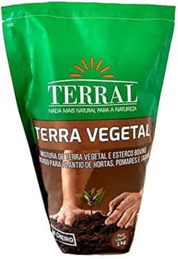 Terra Adubada Vegetal Terral Pacote com 2kg