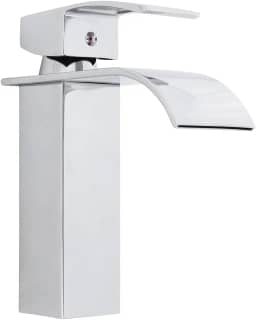 Torneira Banheiro Lavabo Monocomando Quadrada Cascata Luxo