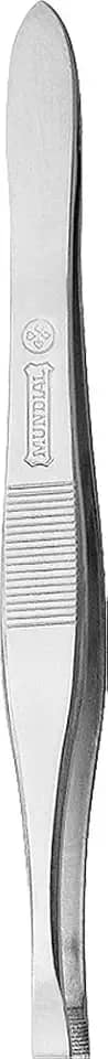 Mundial Pinça 7 Cm Classic De Aço Inox E Ponta Reta S/A Prateado