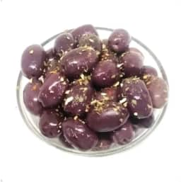 Azeitona Preta Temperada Curtida No Azeite - 500g - Saborosas!