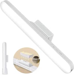 Luminária De Mesa Led Recarregável USB Touch com 2 Suportes: Magnético e Base para Apoio de Mesa, ideal para Parede, Armário, Cozinha, Banheiro e Mesa – Led com Luz Ajustável 3 modos de Iluminação.