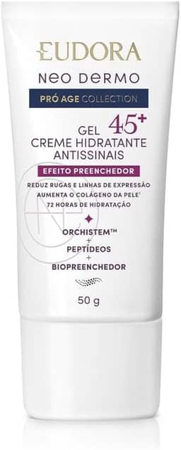 Eudora Neo Dermo Gel Hidratante Facial Antissinais 45+ 50g