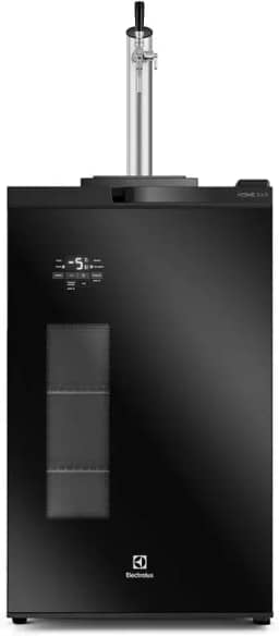 Electrolux Cervejeira Home Bar Electrolux Frost Free 100L com Torre de Chopp e Porta de Vidro Preta (EB10C) 220V